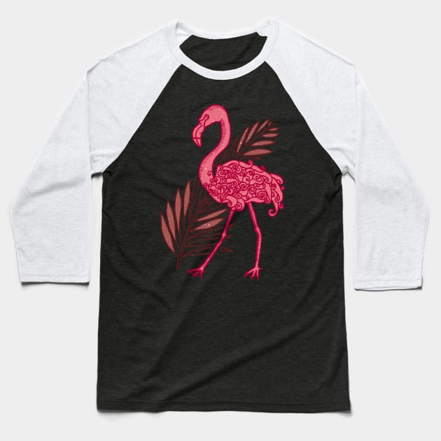 Flamingo Baseball T-Shirt by ckaya